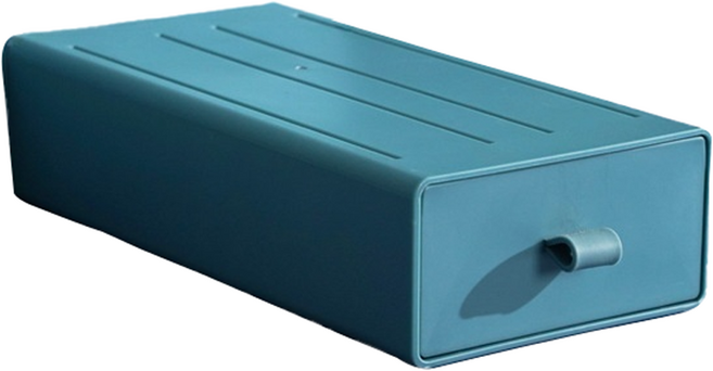 굄스 서랍식 다용도 사무용품 사이즈별 수납함 20 x 10 x 5 cm, 블루, 1단