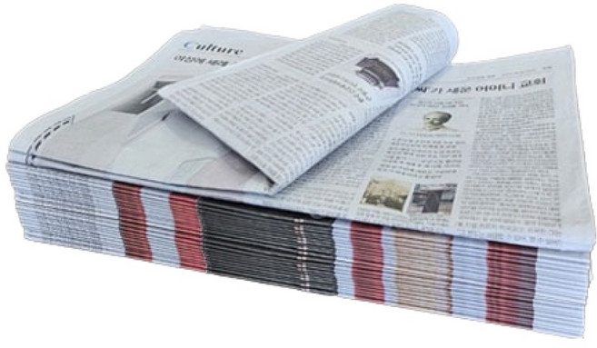 완충재 청소용 애견패드 대용 깨끗한 신문 포장지 2kg, 화이트, 1개