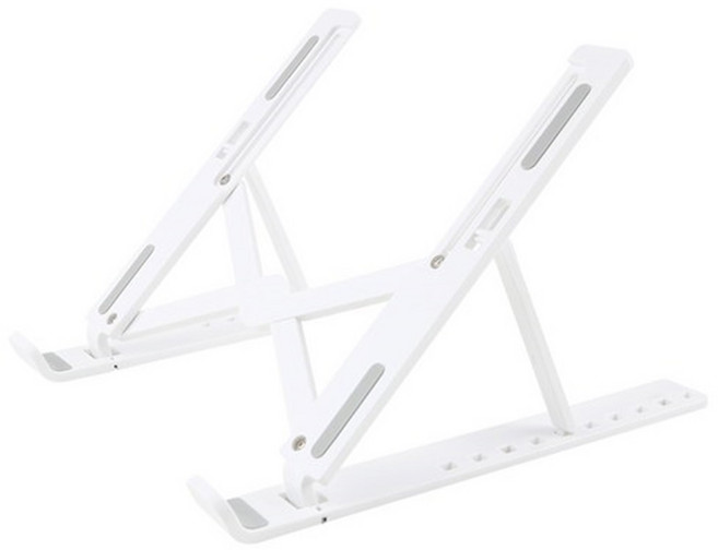 Moit 超輕量強化ABS折疊式筆電支架 特大型, 1個, 白色