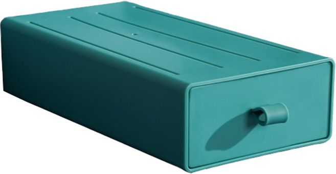 굄스 서랍식 다용도 사무용품 사이즈별 수납함 20 x 10 x 5 cm, 아쿠아블루, 1단