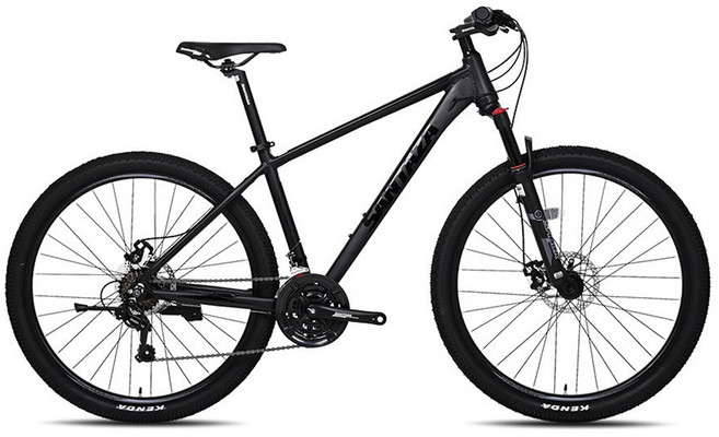 산타자 MTB 앰버1.0 27.5 시마노21단 기계식디스크 자전거 미조립, 1개, 180cm, 매트블랙
