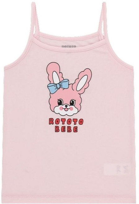 ROTOTO bebe 女童熱帶風細肩帶背心