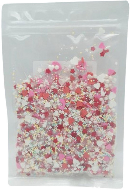 이홈베이킹 발렌타인 믹스 스프링클, 100g, 1개