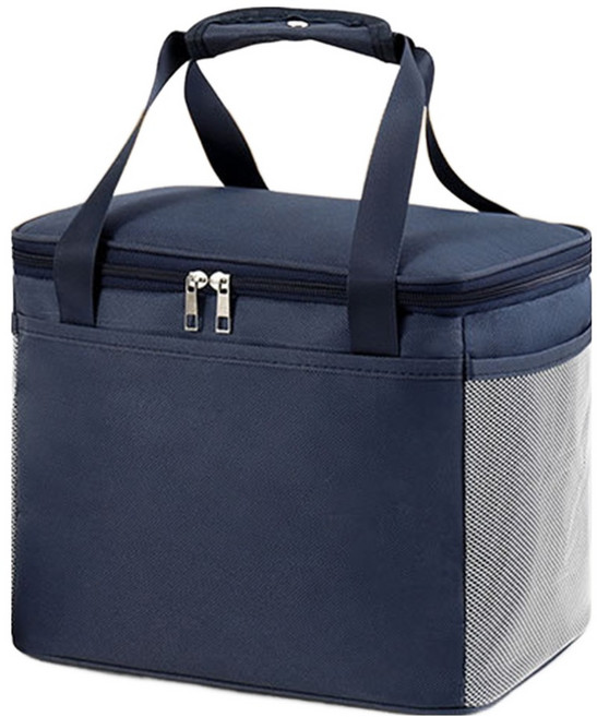 생활업글연구소 보온 보냉 도시락 가방, 네이비, 1개