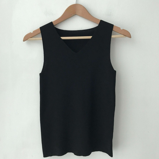 Lindashop 女款 Greer 修身V領無袖夏季針織衫 cpnt5920k54