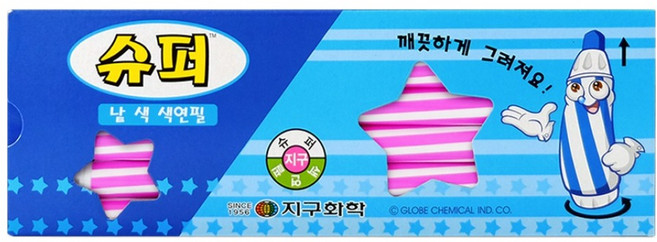 지구화학 슈퍼 색연필 낱색 분홍 12p, 1개, 1개