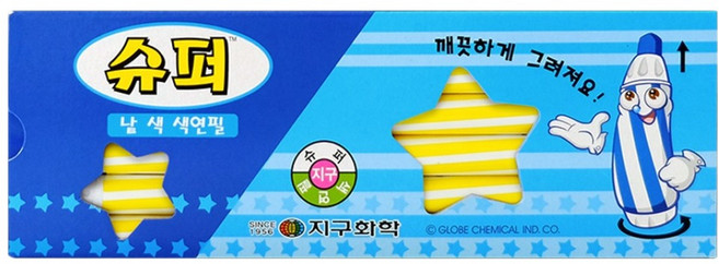 지구화학 슈퍼 색연필 낱색 노랑 12p, 1색, 1개