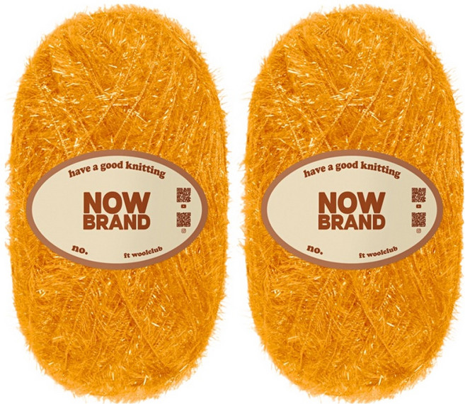 울클럽 NOWBRAND 수세미 실 80g, 117 머스타드, 2개