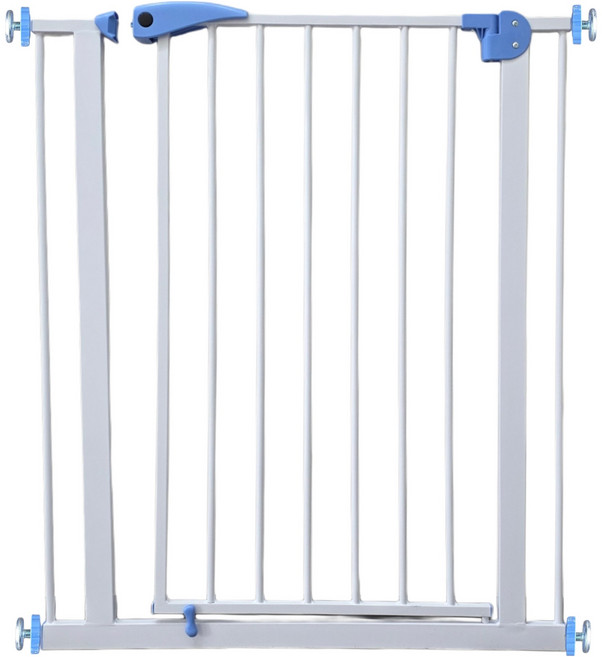 키워보리 강아지 대형견도 안심 프리미엄 안전문, 화이트 + 블루, 1세트