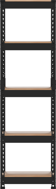 스피드랙 무볼트 조립식 철제 앵글 선반, 블랙, 5단