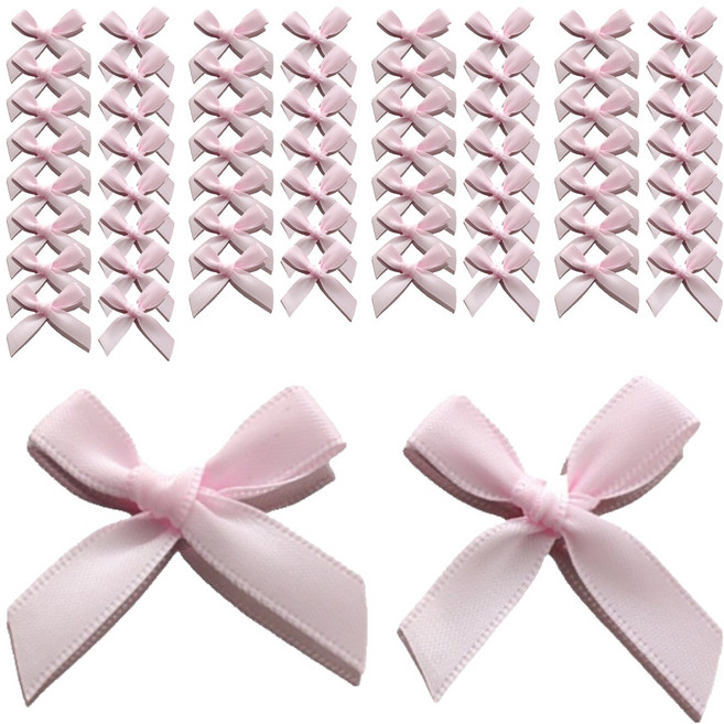 코히모 완성리본 5W0271, 연핑크, 100개