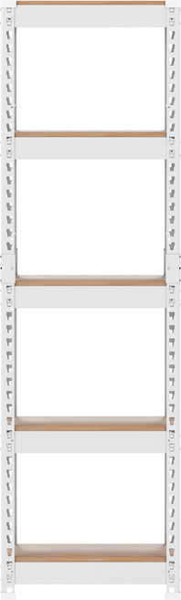 스피드랙 무볼트 조립식 철제 앵글 선반, 화이트, 5단