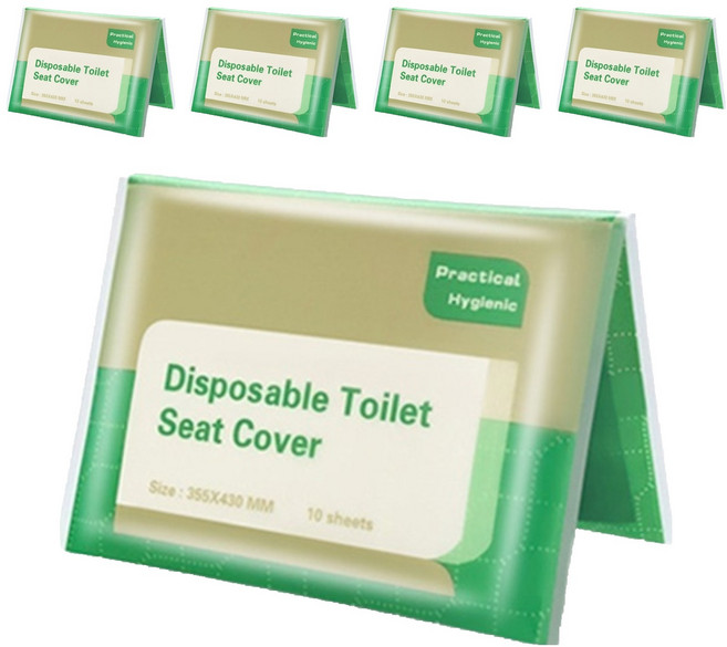 언더보스 물에 녹는 일회용 변기 커버 50p, 화이트, 5개