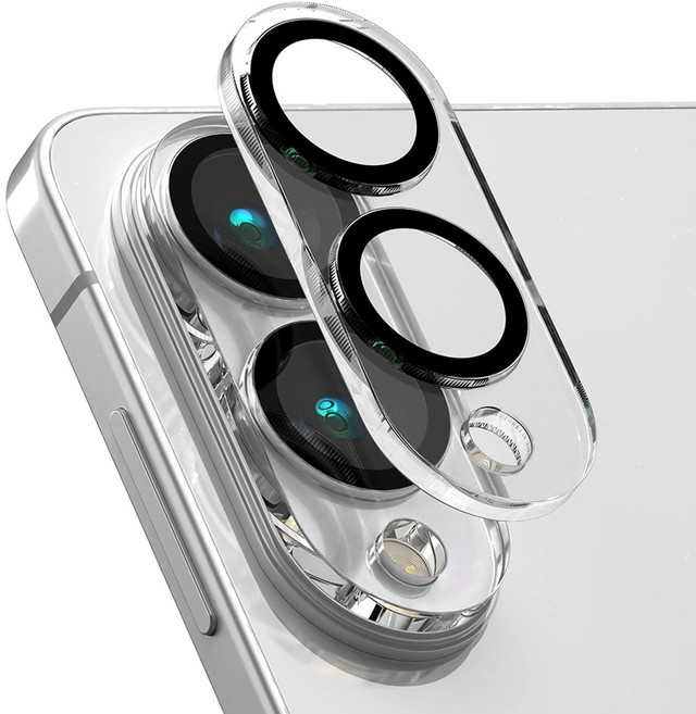 구스페리 빛번짐 차단 블랙써클 카메라 렌즈 풀커버 강화유리 액정보호필름 2p 세트, 1세트