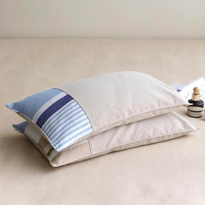 오리고 셔벗 메밀 베개, 베이지, 1개