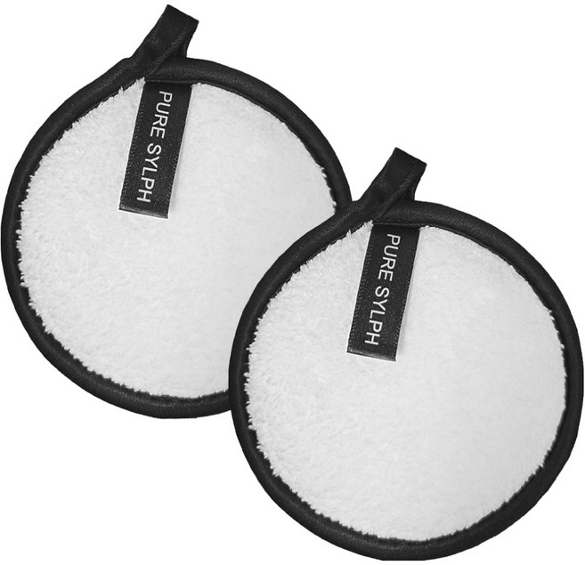월드크린 퓨어 실크 극세사 클렌징 패드, 2개