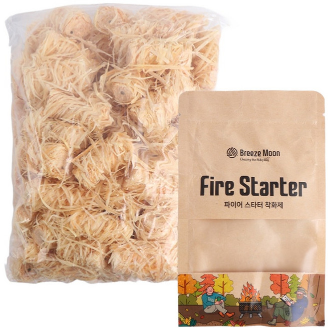 브리즈문 파이어스타터 착화제 우드 고체연료 불쏘시개, 500g, 1개