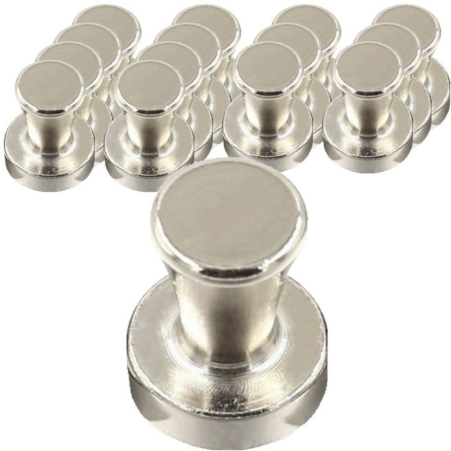 마켓감성 체스형 후크자석 16 x 20 mm, 실버, 15개