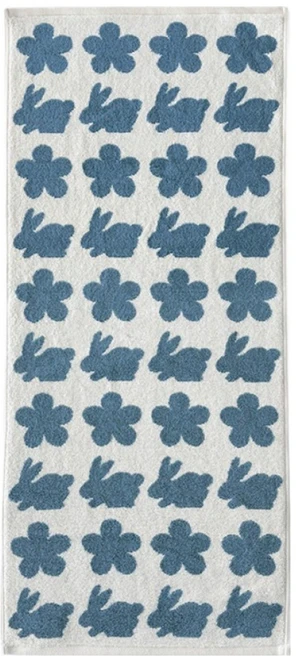 프랑브아즈 뱀부얀 고중량 타월 아기수건 210g, 로미 토끼, 1개 - 쿠팡