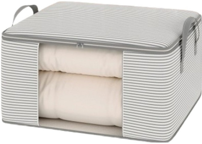 비쇼메르 간편한 패브릭 정리함, 1개, 그레이