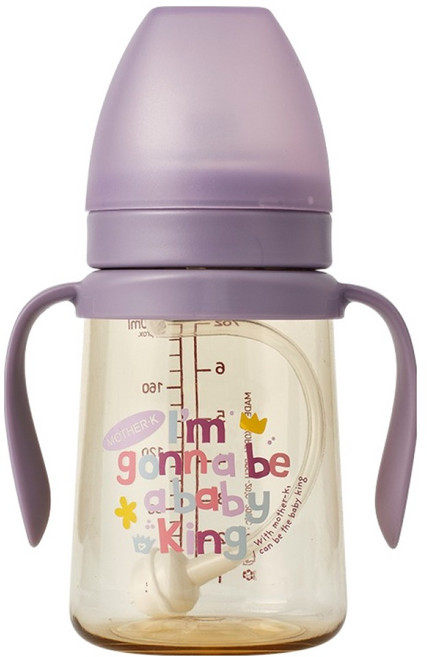 마더케이 베이직 PPSU 베베 추 빨대컵, 200ml, 1개, 라일락