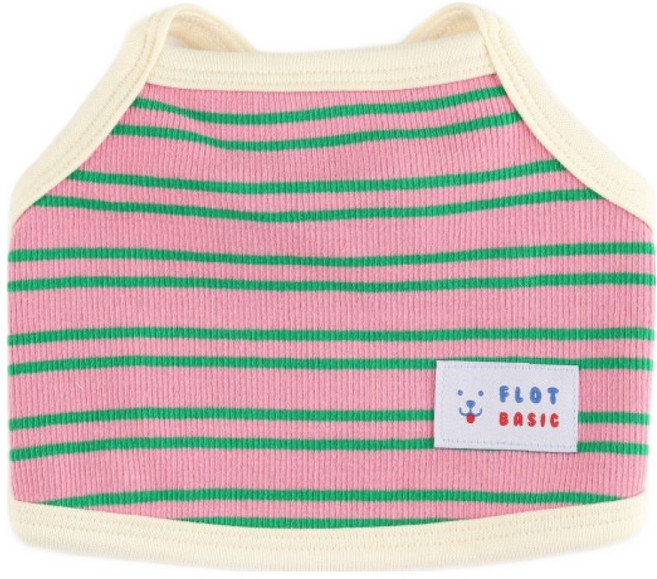 플로트 강아지 파르페 크롭 나시, 핑크, 1개