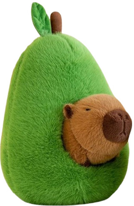 카피바라 인형, 25cm, 아보카도, 1개