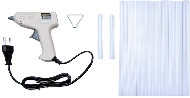 모나미 글루건 + 핫멜트 20p 세트, 혼합색상, 1세트