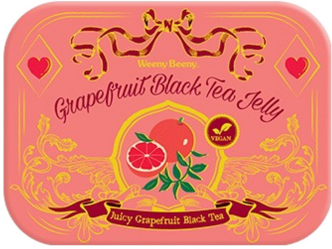 Weeny Beeny 葡萄柚紅茶果凍罐, 1個, 120g