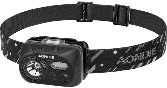 오니지 건전지타입 헤드랜턴 트레일X, 블랙, 1개