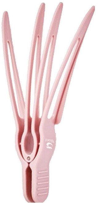 툴리프 픽스테이 헤어 볼륨 클립, 1개, 핑크