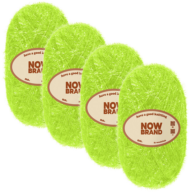 WoolClub NOW BRAND 菜瓜布線 80g, 4個, 144 萊姆色