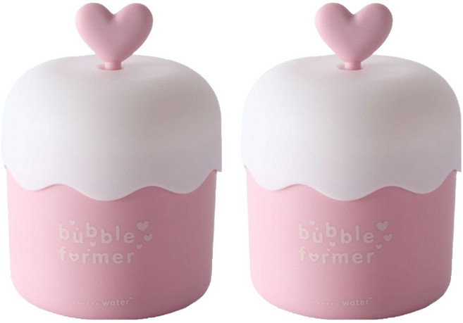 골드팡 클렌징 버블 세안 거품기, 2개, 핑크