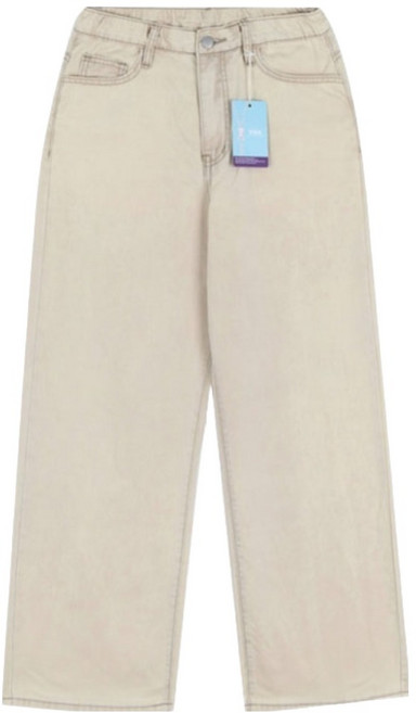 플랜데이 여성용 여름 쿨 헤이 리오셀 밴딩 와이드 팬츠 롱