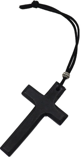 사인포스트 차량용 십자가 장식 8 x 5 cm, 블랙, 1개