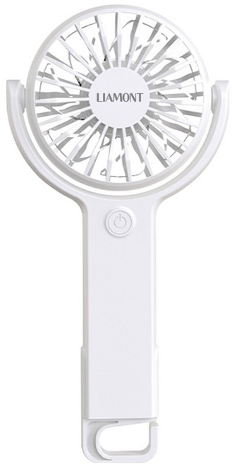리아몬트 휴대용 탁상용 미니 BLDC 걸이형 스탠드 손 선풍기, LU-HANDS1, 화이트
