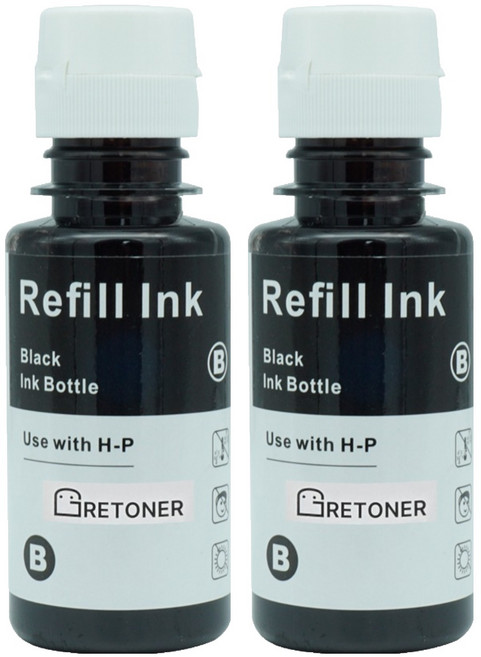 탑젯 삼성 INK-K610 호환 무한 리필 잉크, 검정, 2개