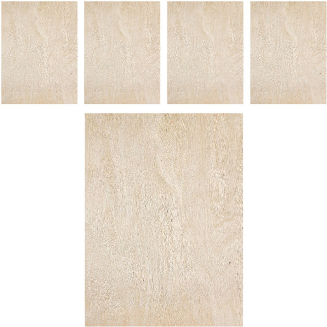 木百貨 塗裝樺木合板 400 x 300 x 2mm, 5個