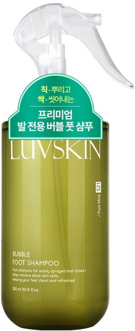 루브스킨 버블 풋 샴푸 퓨어민트향, 1개입, 1개, 300ml