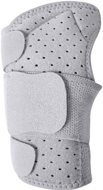 달하트 듀얼 알루미늄 판 지지대 손목 보호대 왼쪽 그레이, 1개