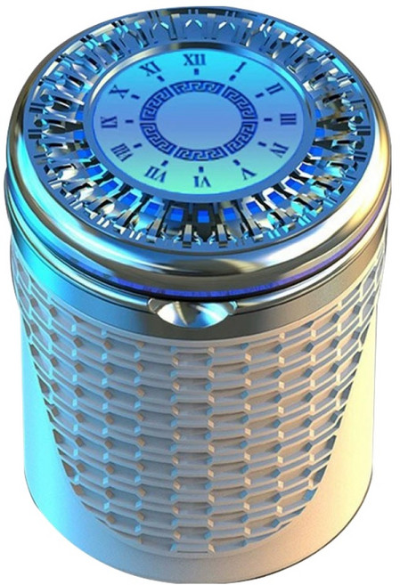 크로니클 프리미엄 사슬패턴 차량용 재떨이 컵홀더 걸림X L, 화이트, 1개