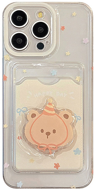 비비파이 콘햇 베어 스마트톡 카드포켓 휴대폰 케이스