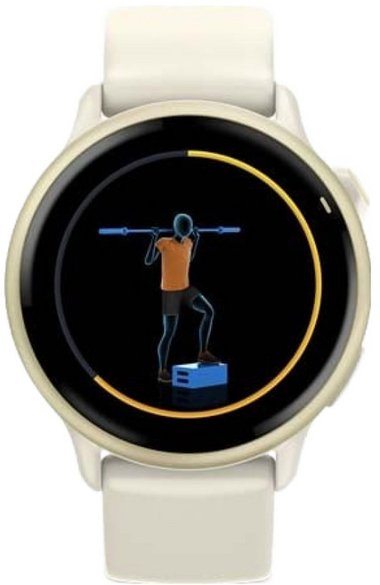 가민 비보액티브 6 웰니스 GPS 스마트워치, 루나 골드, 30.4mm, GPS + 블루투스