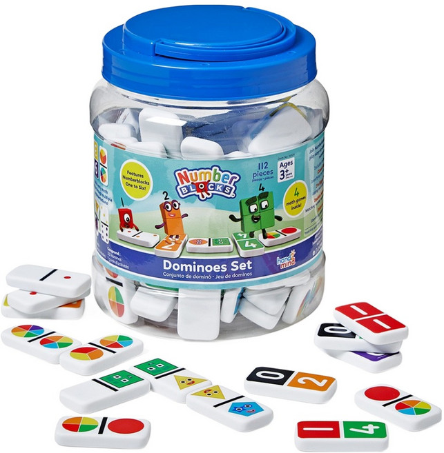 핸드투마인드 넘버블록스 더블 식스 도미노 4인 세트 IN96926, 1세트