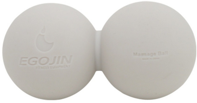 이고진 실리콘 듀얼 마사지볼, 그레이, 1개