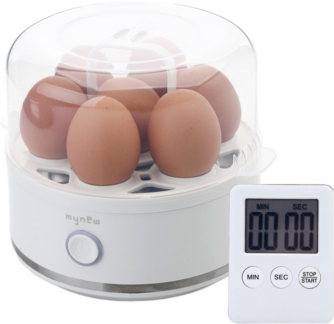 마이뉴 계란찜기 + 다용도 타이머 세트, MYNEW-ES1