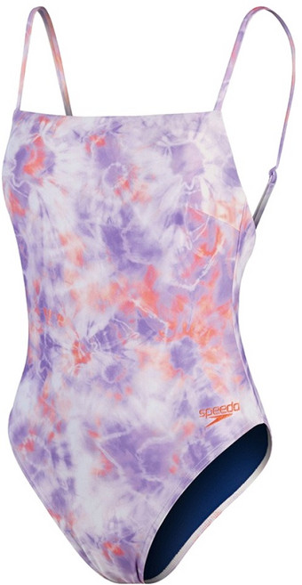 스피도 여성용 원피스 프린트 씬스트랩 아시안핏 수영복 8-00324514496