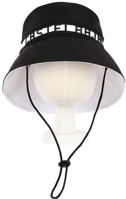 까스텔바작 여성 로고 버킷햇 BWEMGC506 CSW-218, 블랙, 1개