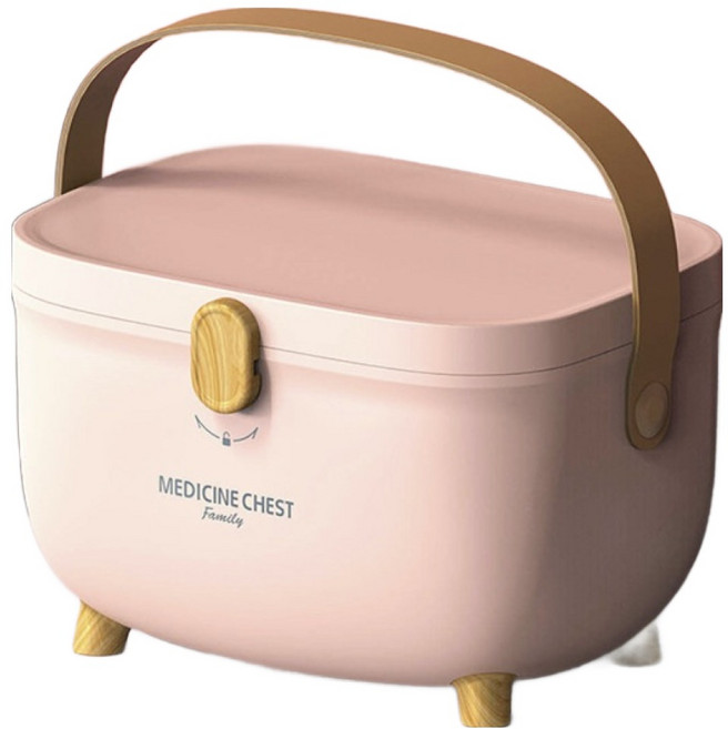 그뤠잇라이프 모던 약상자, 핑크, 1개