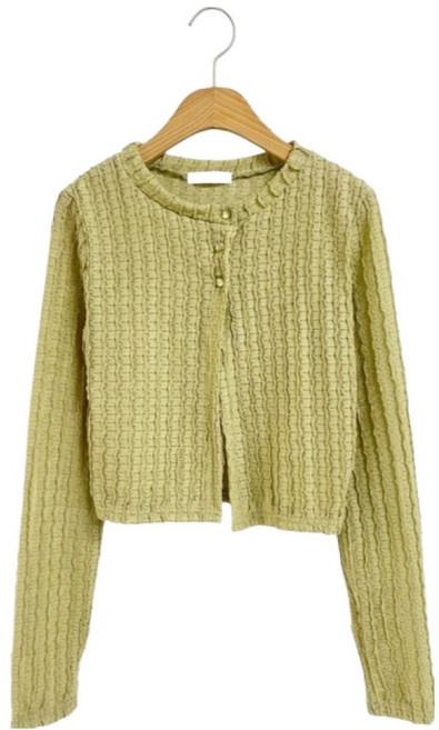 시크블랙 여성용 로다우 펀칭 레이스 슬림 단추 썸머 가디건 cpcd3499k54